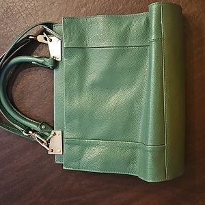 Foley + Corinna Dione Leather Satchel Crossbody Bag, Green